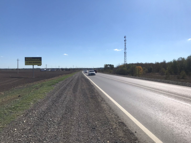 Белореченский район АД А-160 Майкоп - Бжедугхабль - Адыгейск - Усть-Лабинск - Кореновск 25км. + 750м. Справа